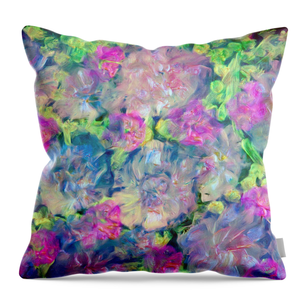 Pearl Essence Painting Throw Pillow featuring the painting Pearl Essence #1 by Don Wright