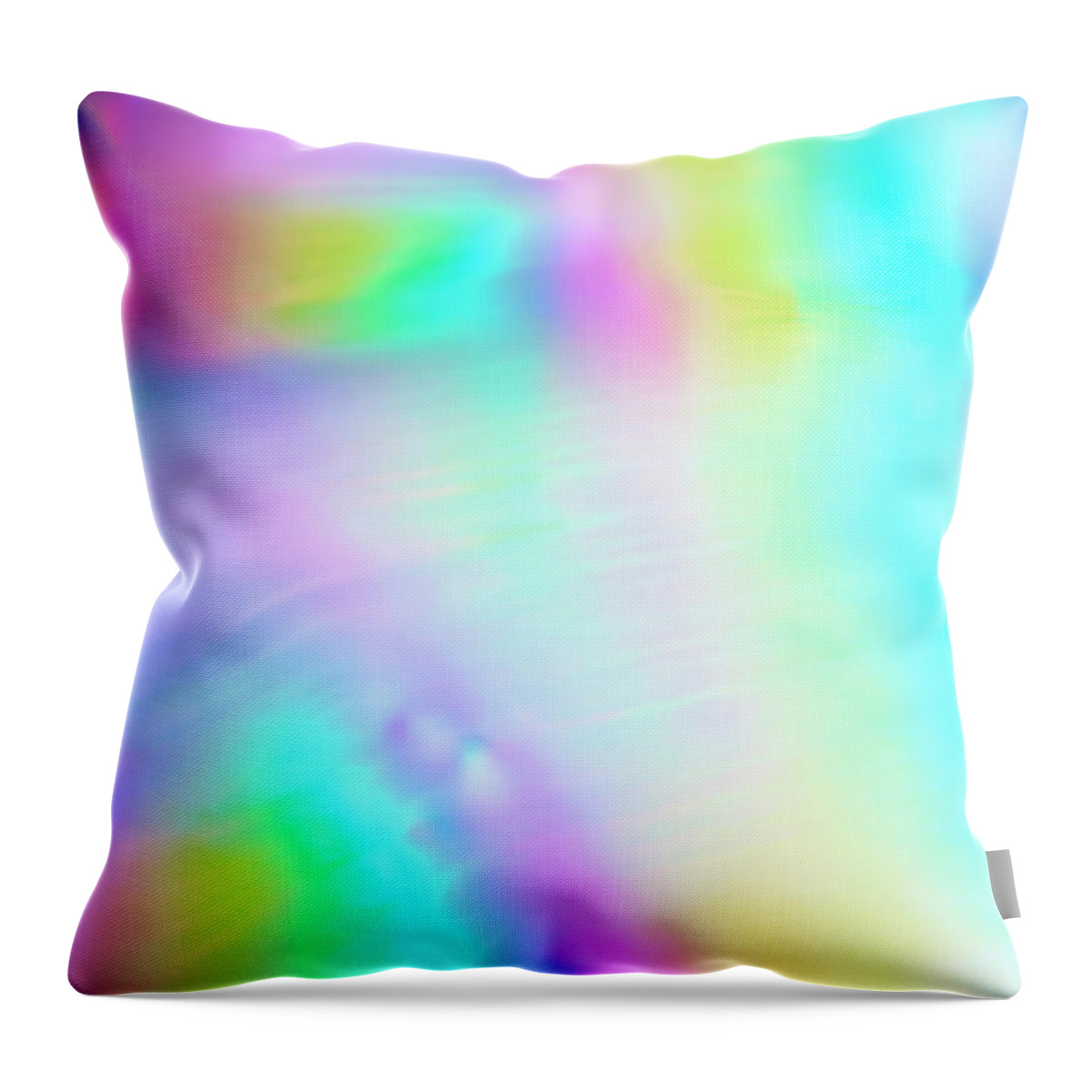 Yellow Throw Pillow featuring the photograph Shiny Multi Colored Background #1 by Level1studio