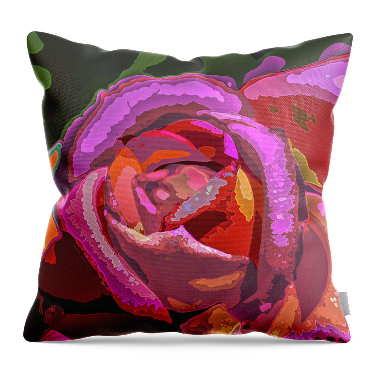 Kenneth James Throw Pillow featuring the photograph Smell The Color #1 by Kenneth James
