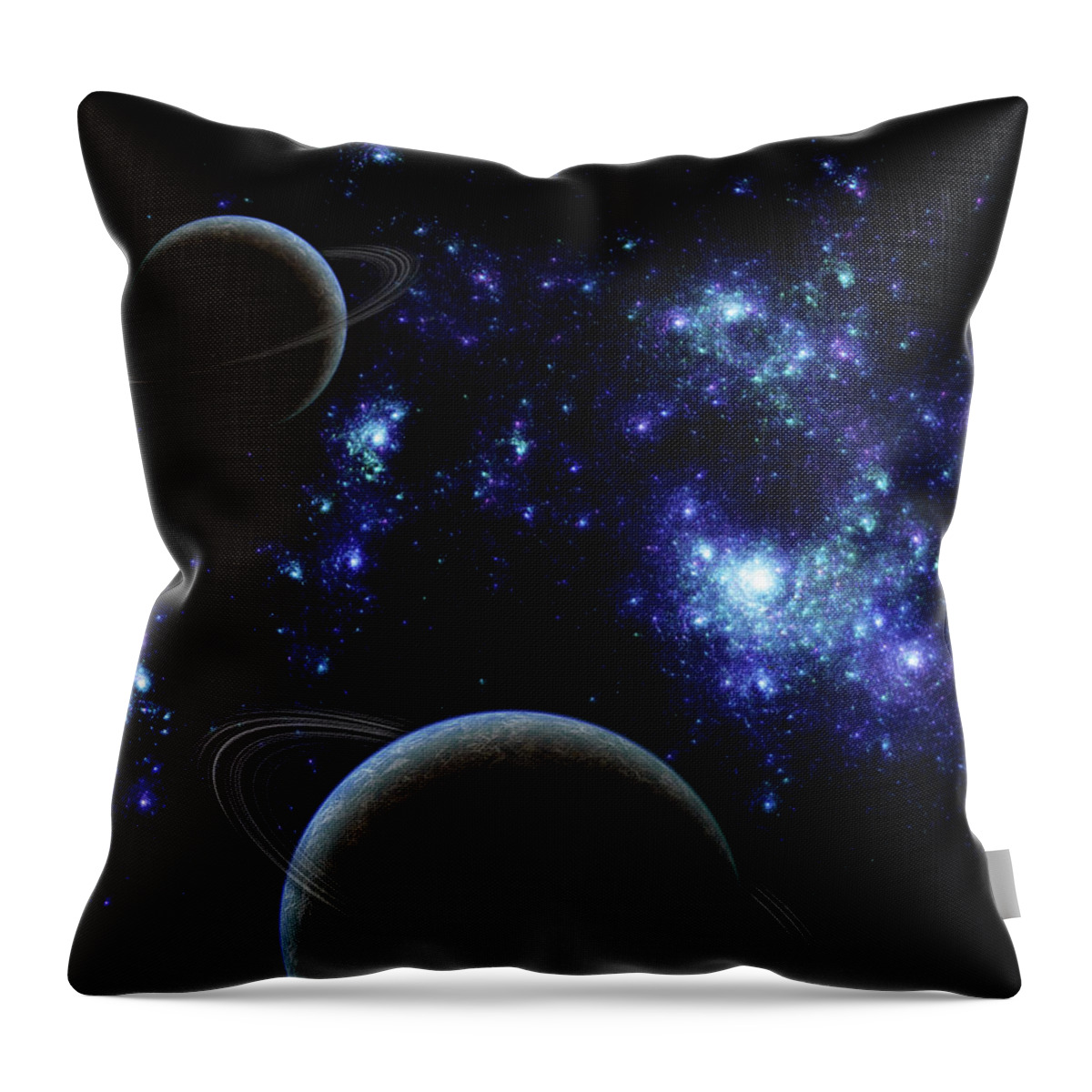 Dust Throw Pillow featuring the photograph Space Background #1 by Sololos