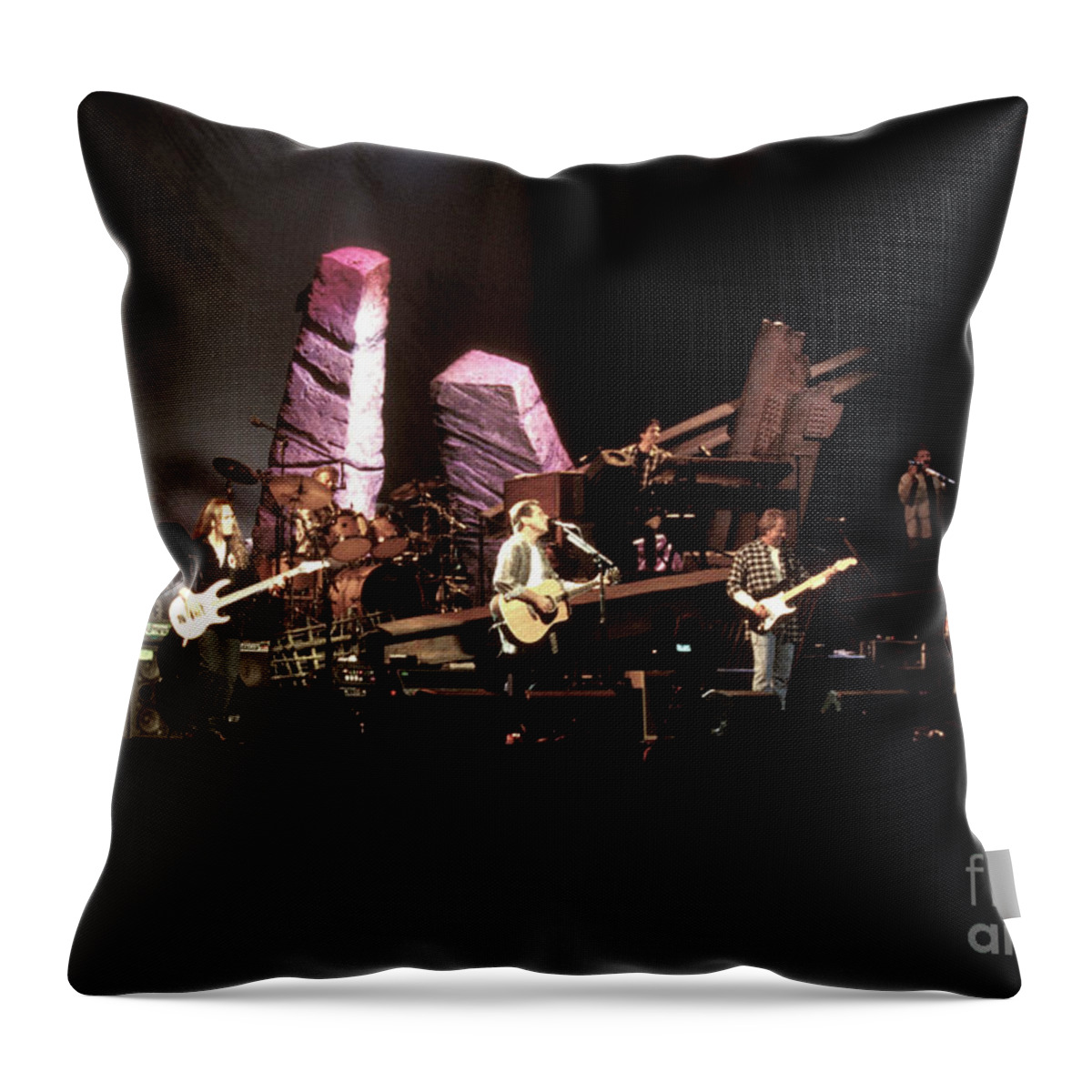 The Eagles Throw Pillow featuring the photograph The Eagles #1 by Concert Photos