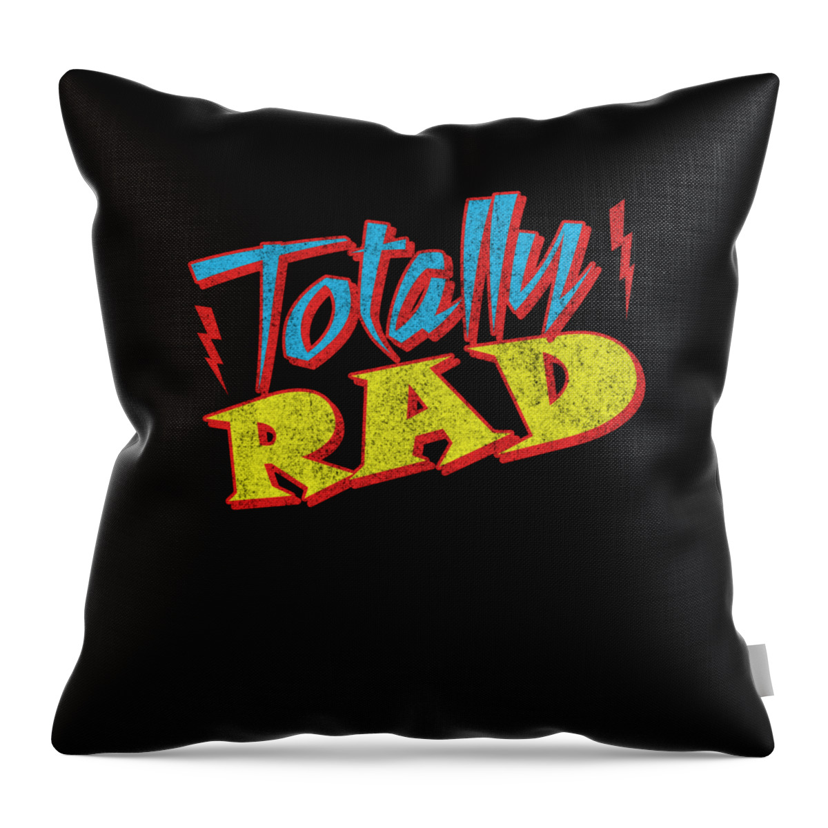 Cool Throw Pillow featuring the digital art Totally Rad #1 by Flippin Sweet Gear