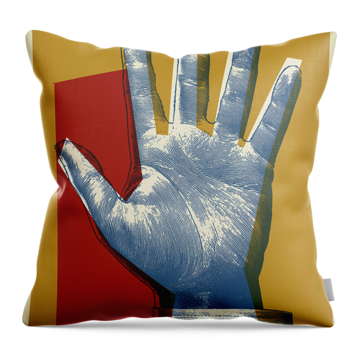 Aspiration Throw Pillow featuring the drawing Uplifted Hand #1 by CSA Images