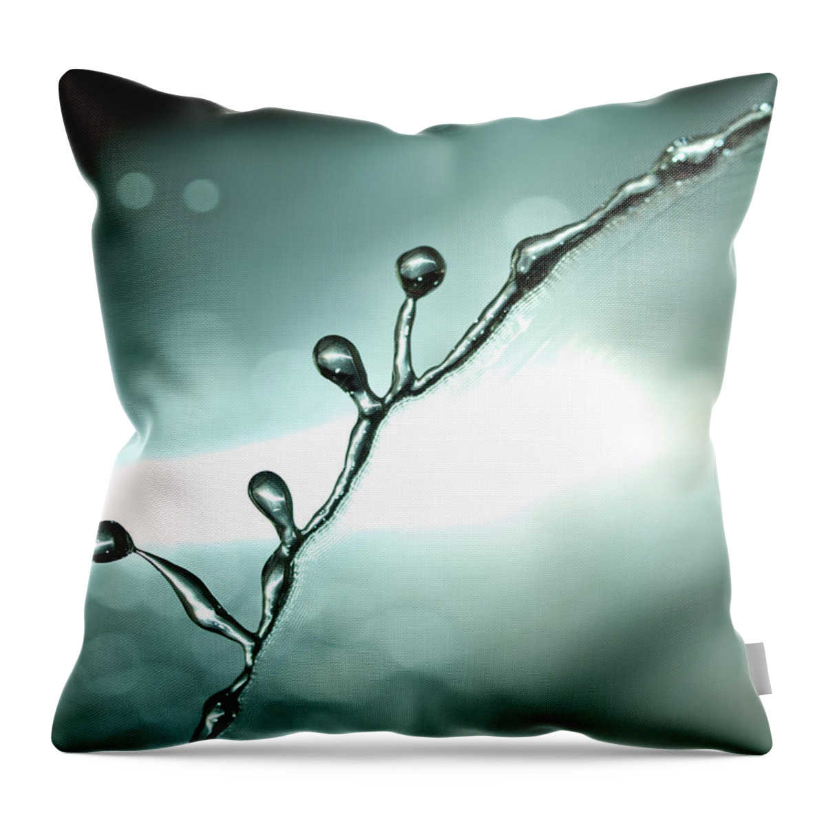 Purity Throw Pillow featuring the photograph Water Wave #1 by Portishead1