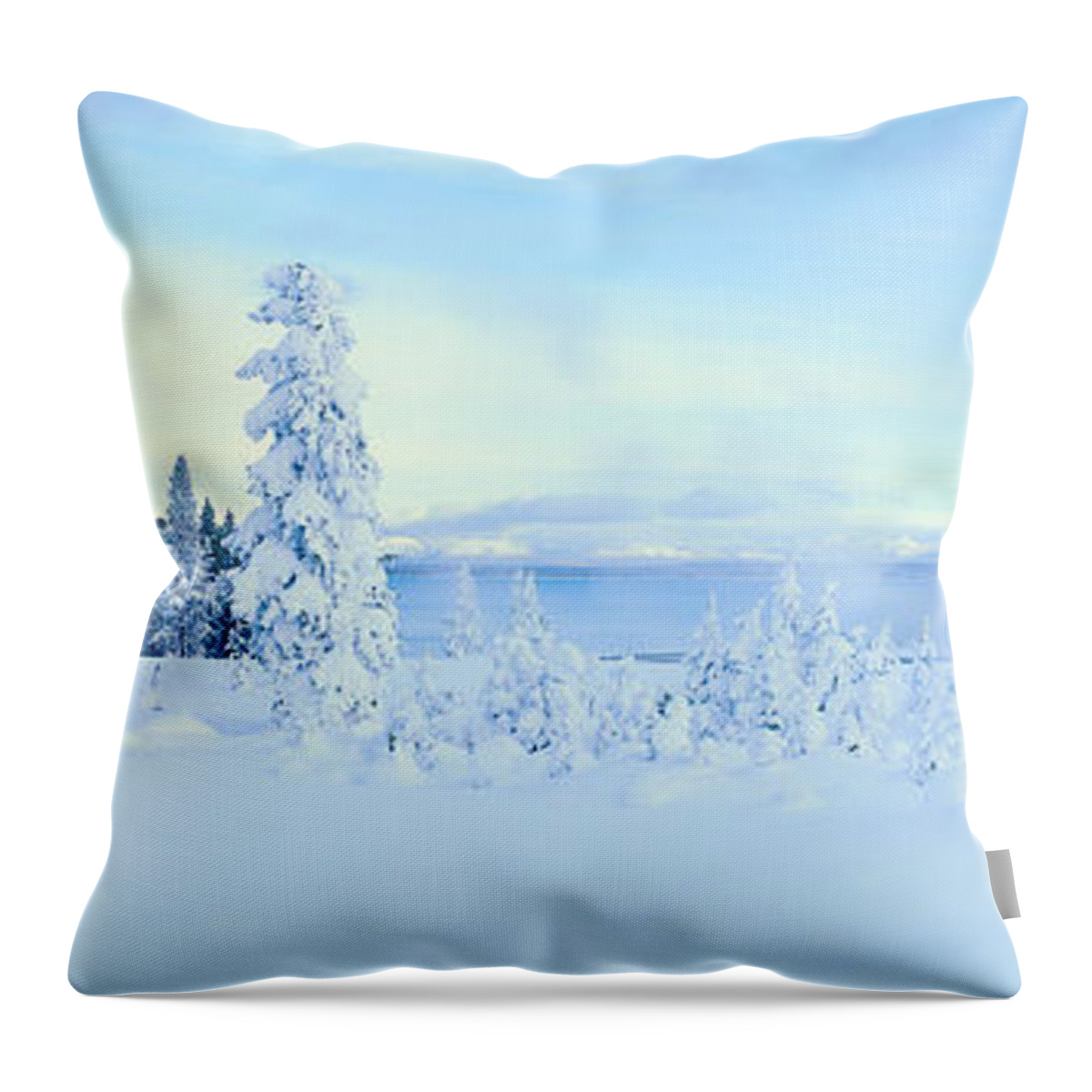 West Thumb Geyser Basin Throw Pillow featuring the photograph West Thumb Geyser Basin, Yellowstone #1 by Jeremy Woodhouse