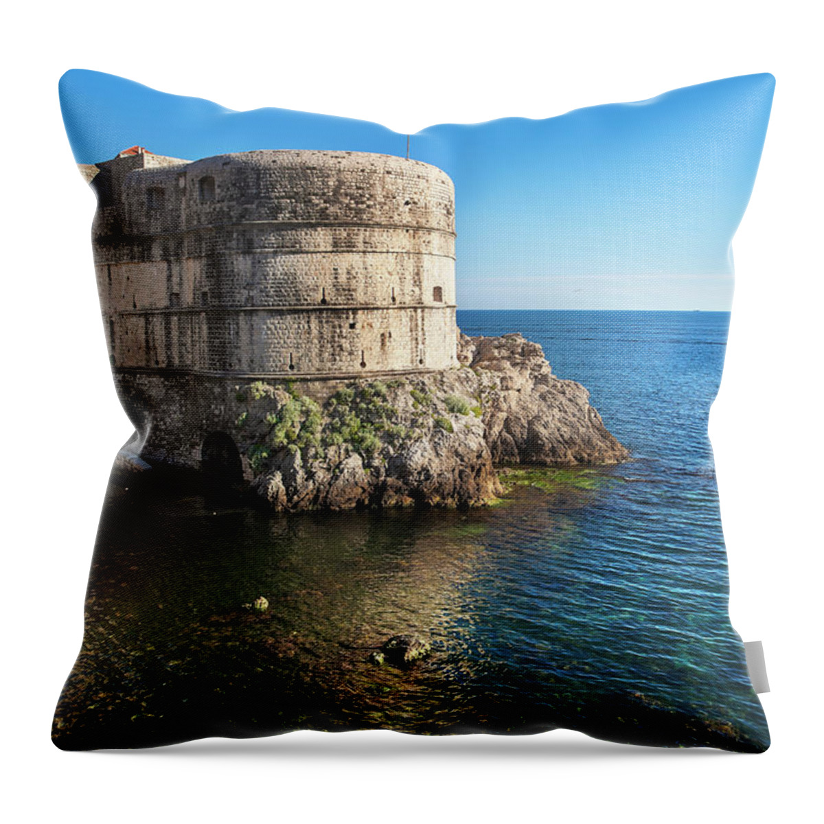 Tranquility Throw Pillow featuring the photograph Dubvrovnik Adriatic Old Town #10 by Gonzalo Azumendi