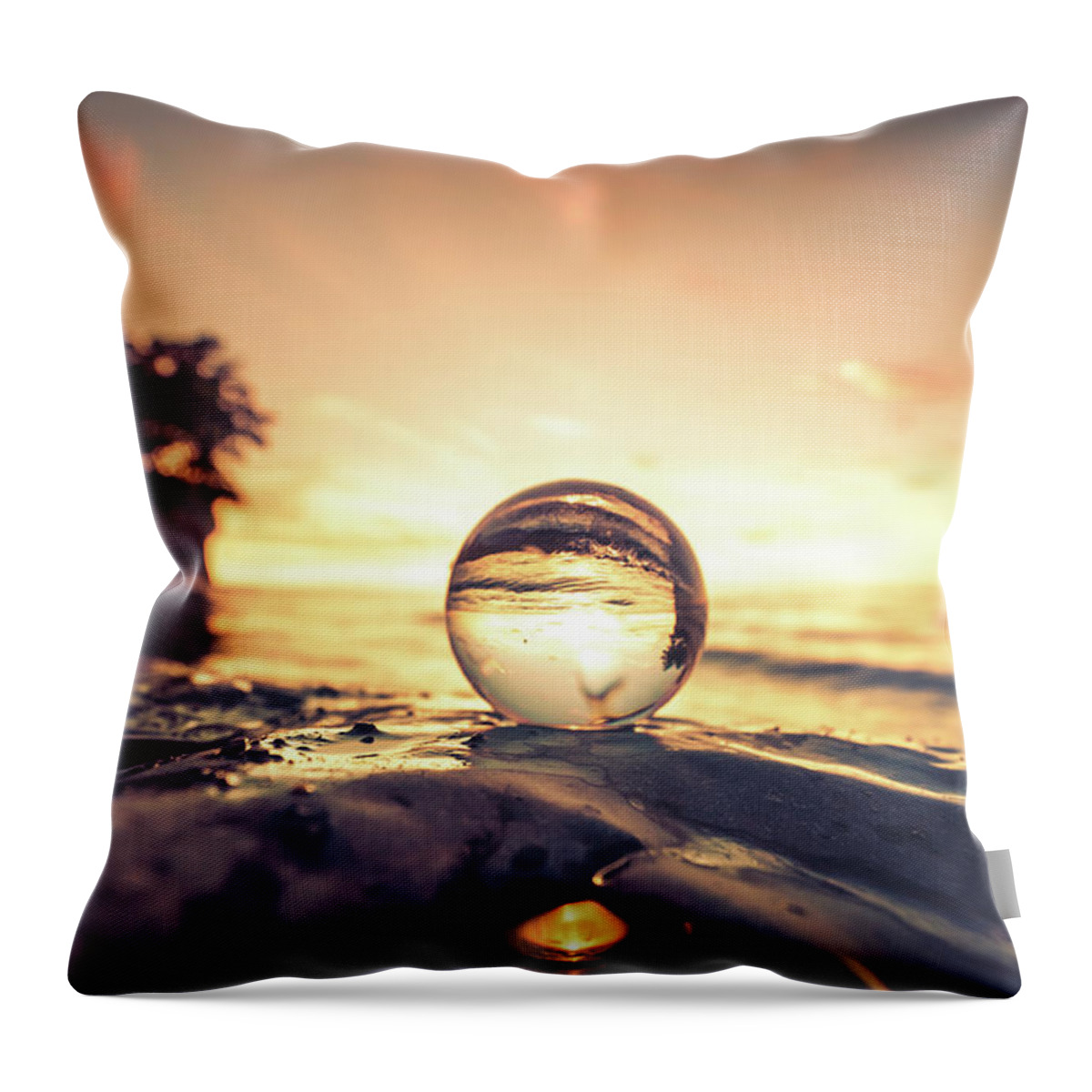 2019 Throw Pillow featuring the photograph Lake Erie Sunset #10 by Dave Niedbala