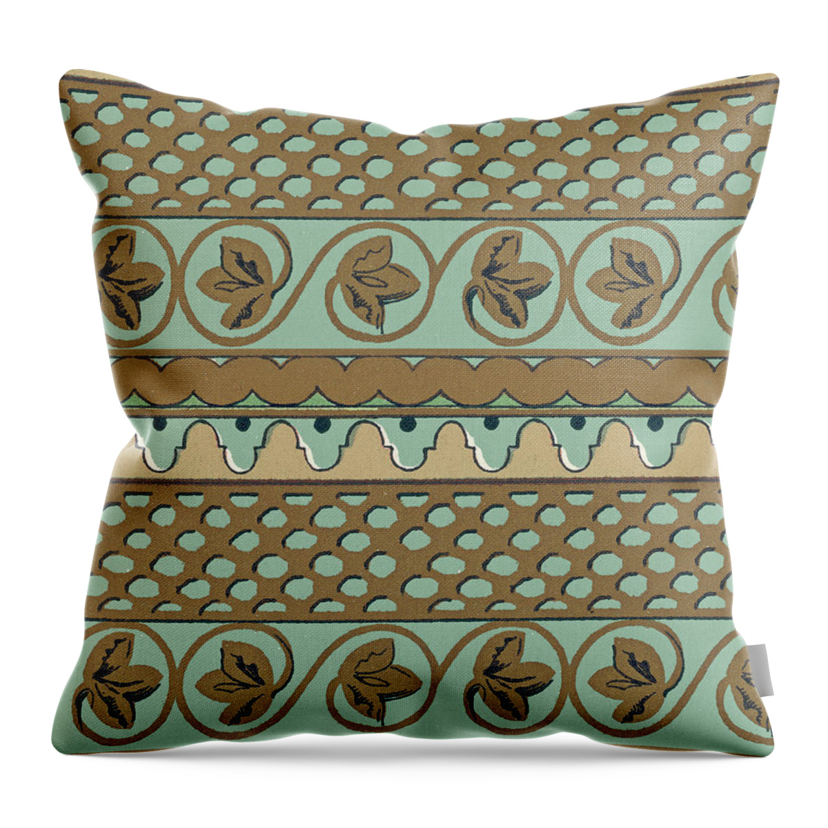 Background Throw Pillow featuring the drawing Pattern #11 by CSA Images
