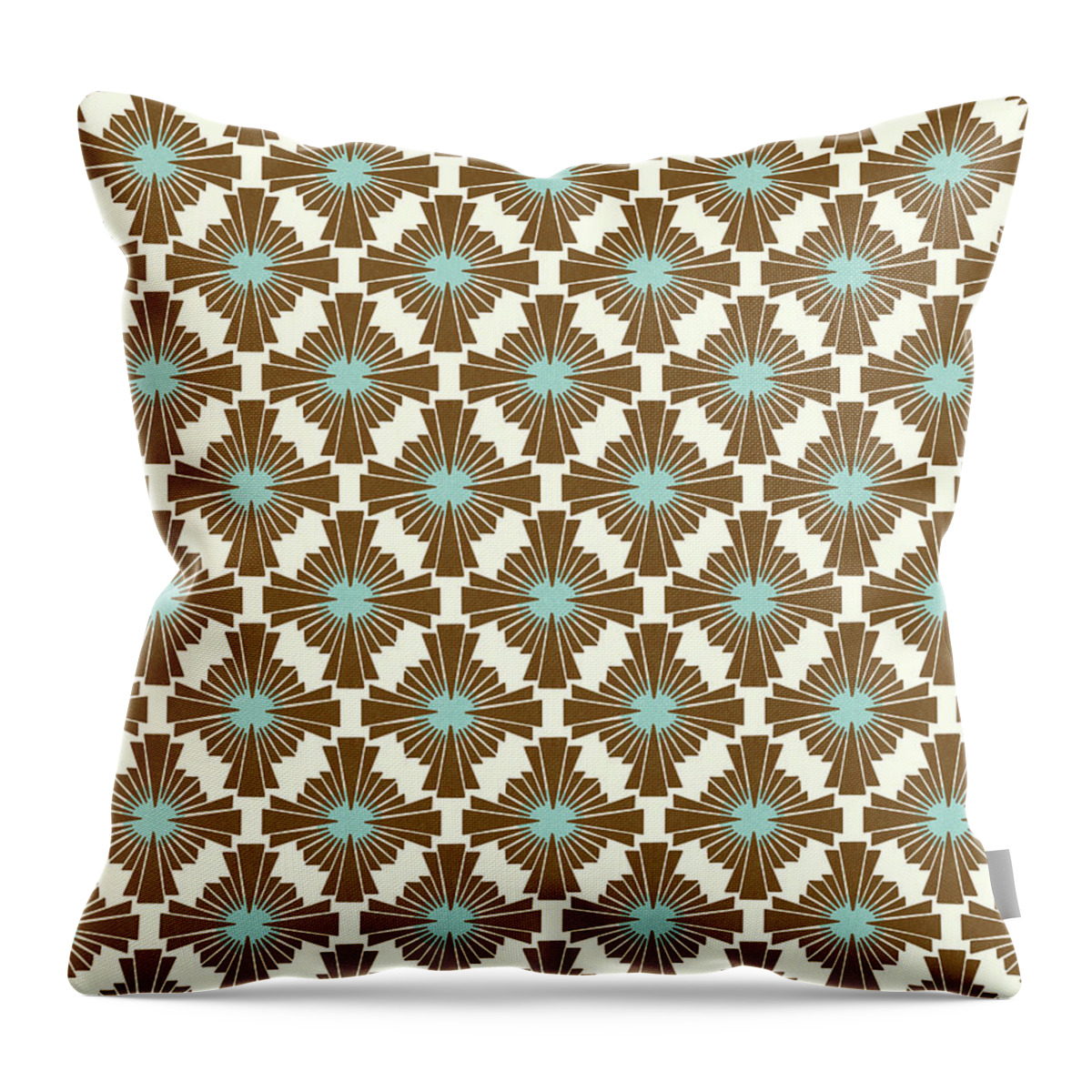 Abstract Throw Pillow featuring the drawing Abstract Pattern #167 by CSA Images