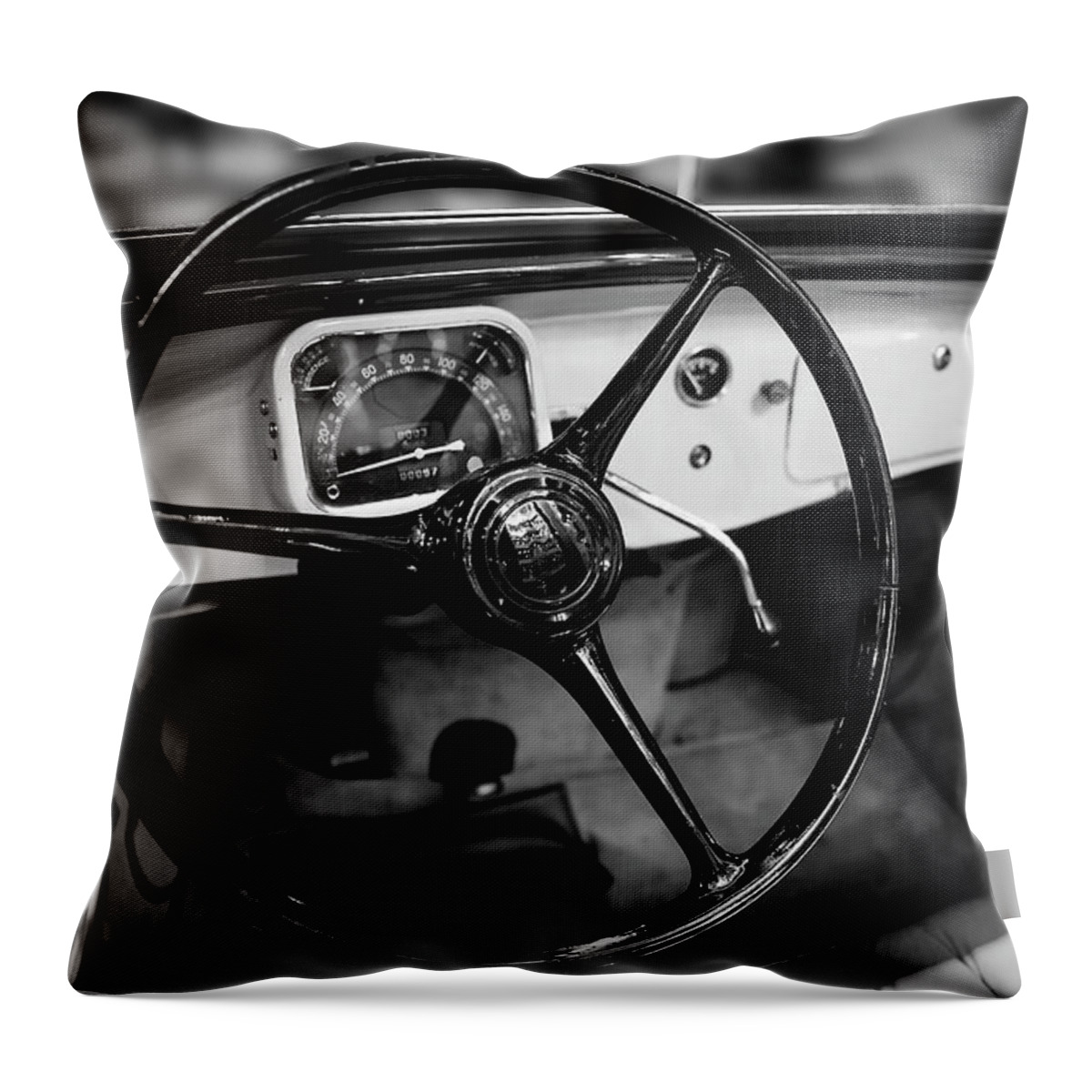 Citroen Roadster Throw Pillow featuring the photograph 1936 Citroen Roadster by Pheasant Run Gallery