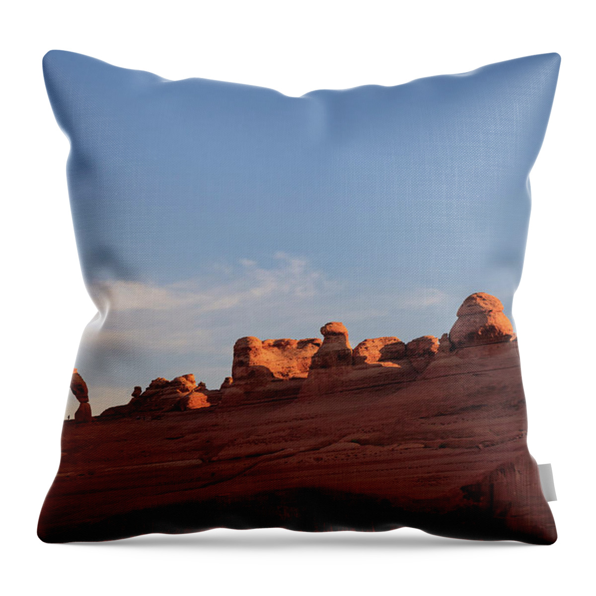 Scenics Throw Pillow featuring the photograph Arches National Park #2 by Michele Falzone