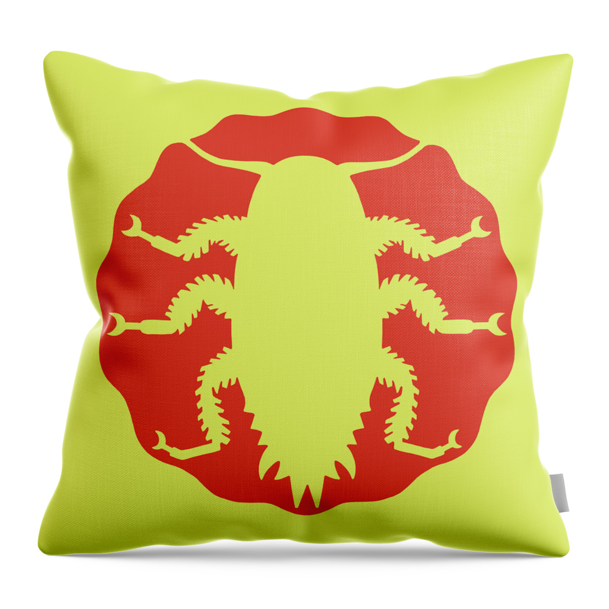 Animal Throw Pillow featuring the drawing Bug #2 by CSA Images