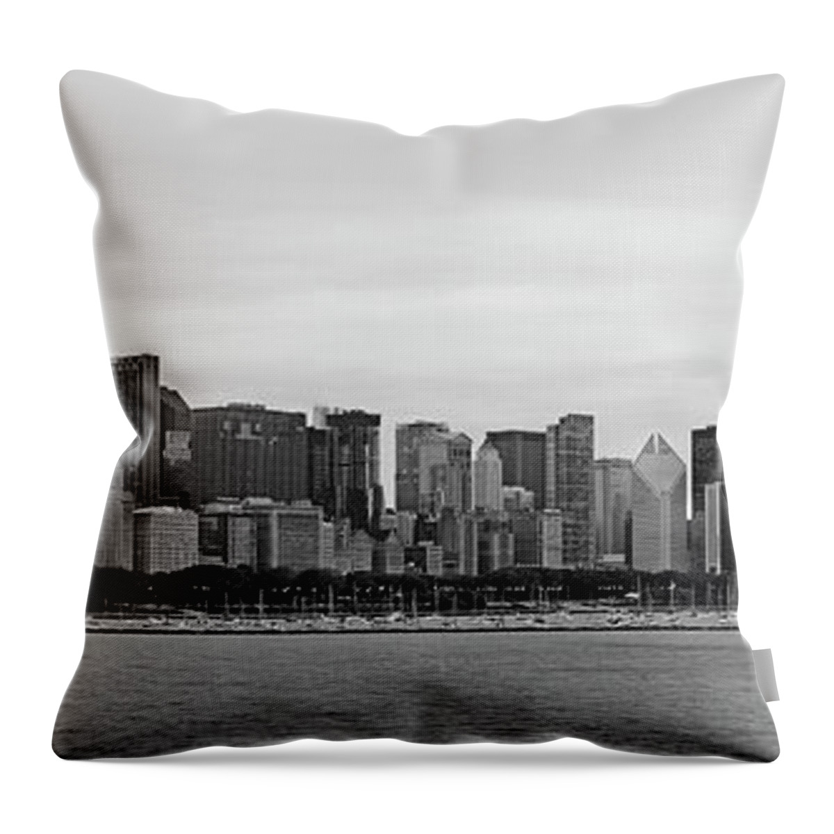Lake Michigan Throw Pillow featuring the photograph Chicago, Illinois #2 by Murat Taner
