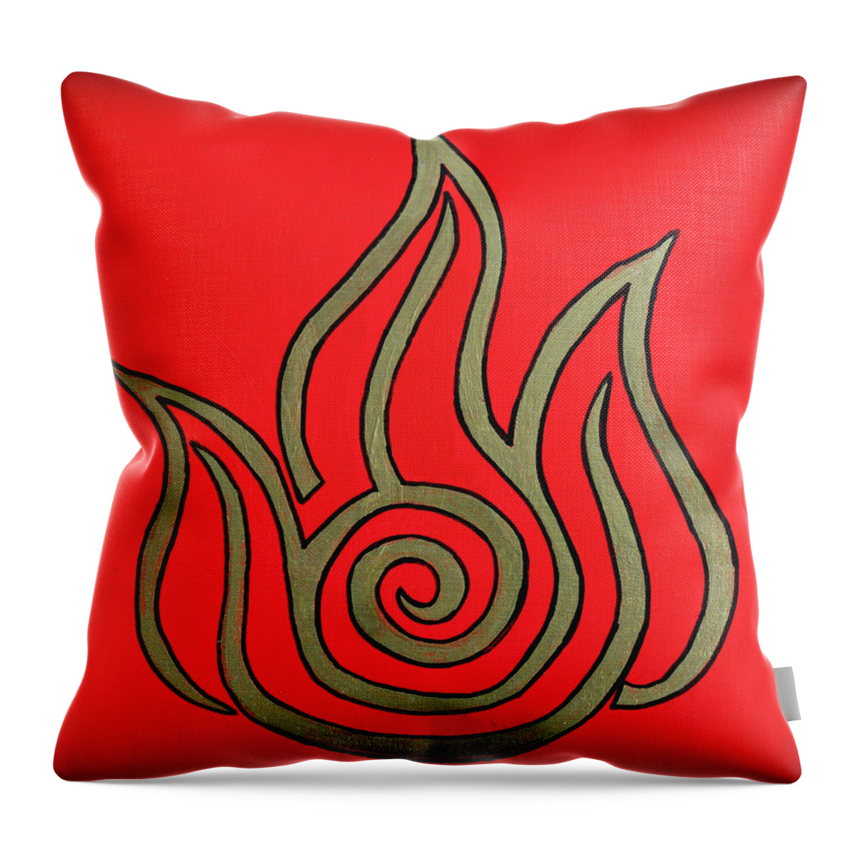 Fire Throw Pillow featuring the photograph Fire #2 by Cyryn Fyrcyd