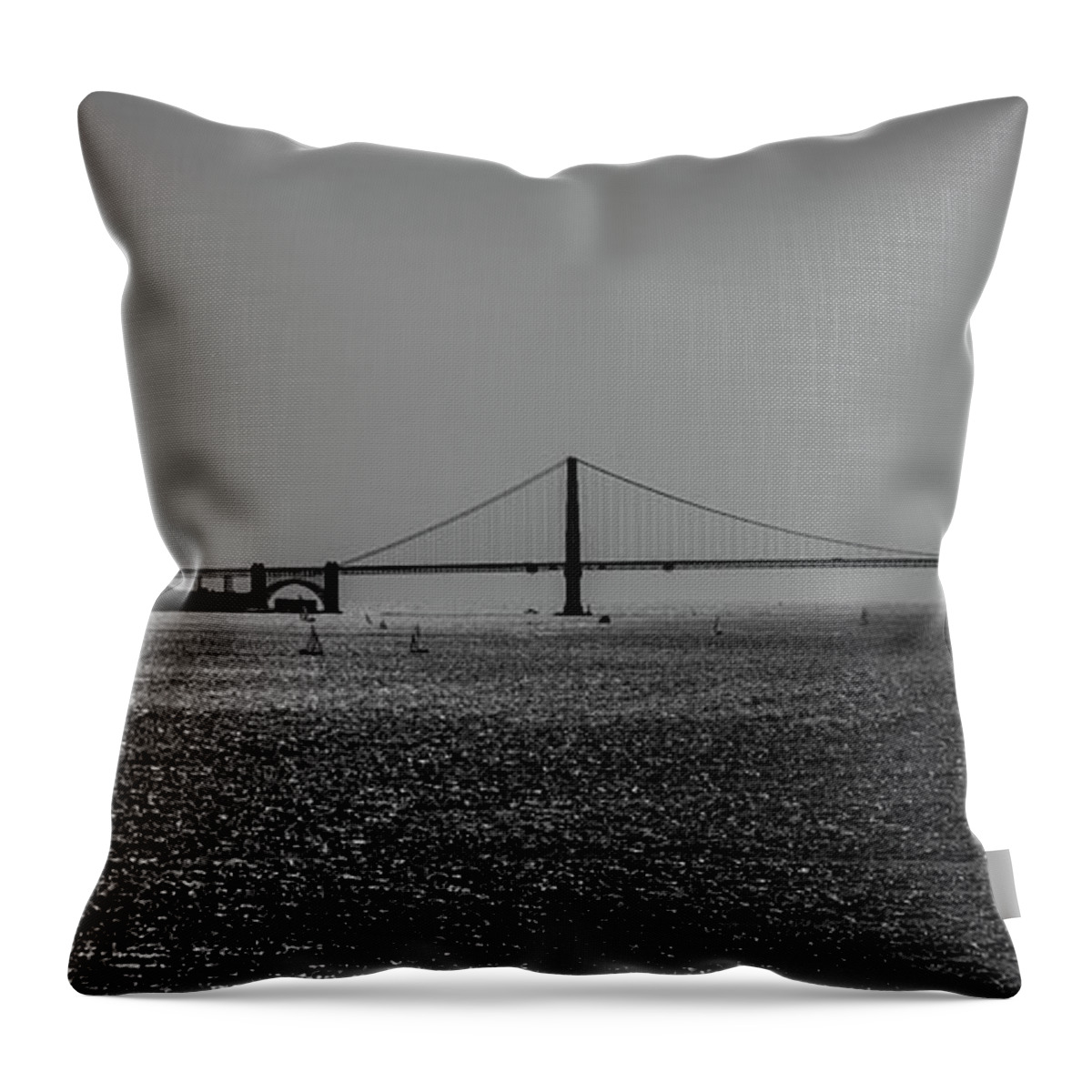 Golden Gate Bridge Throw Pillow featuring the photograph Golden Gate Bridge #2 by Stuart Manning