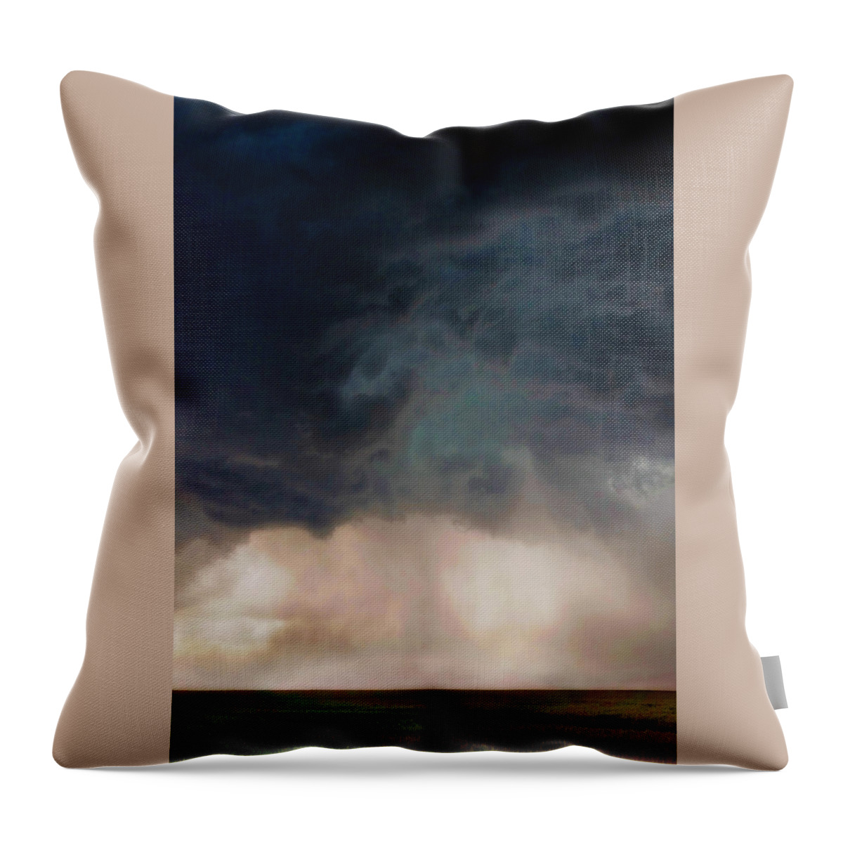 Kansas Throw Pillow featuring the photograph Kansas Rain #2 by Ally White