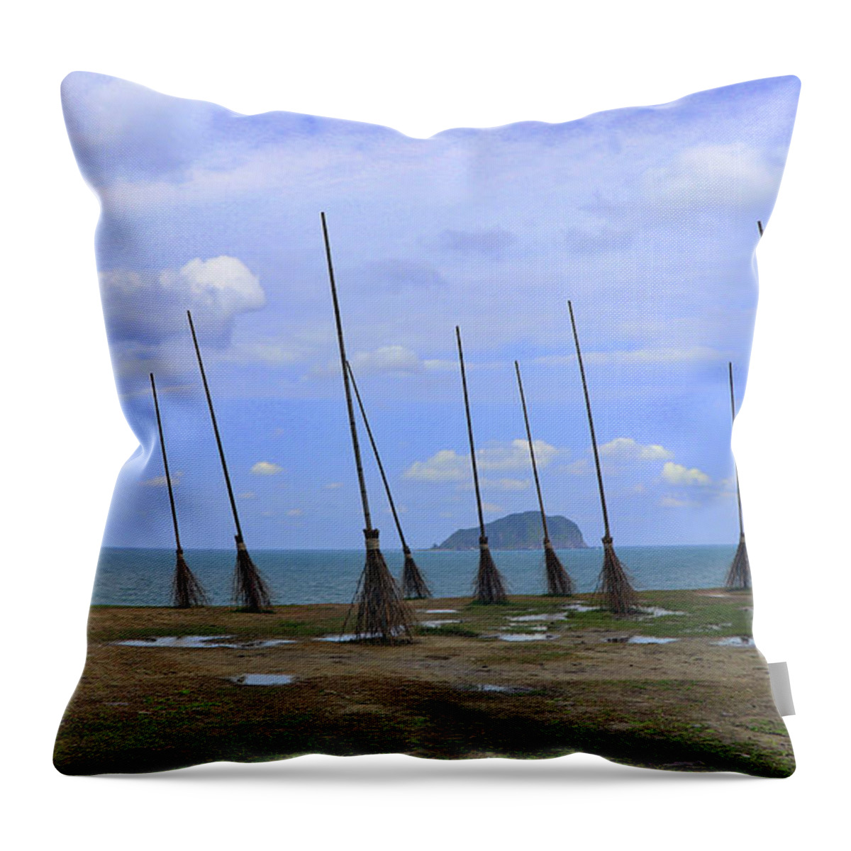 Keelung Taiwan Throw Pillow featuring the photograph Keelung Taiwan #2 by Paul James Bannerman