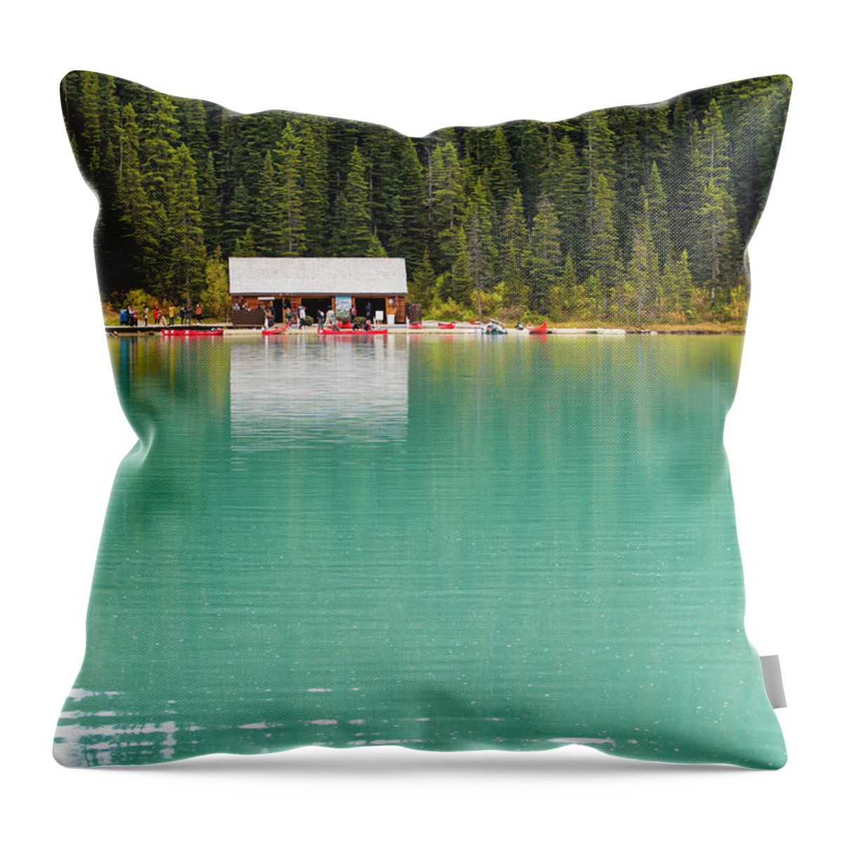 Alberta Throw Pillow featuring the photograph Lake Louise #2 by Nick Mares