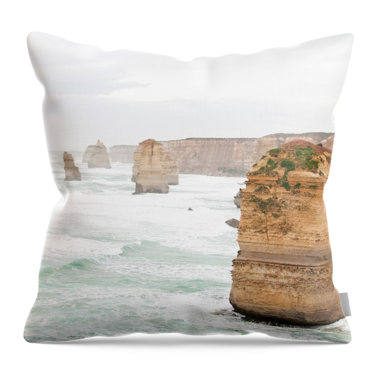 Tranquility Throw Pillow featuring the photograph Loch Ard Gorge, Victoria, Australia #2 by Cultura Exclusive/rosanna U