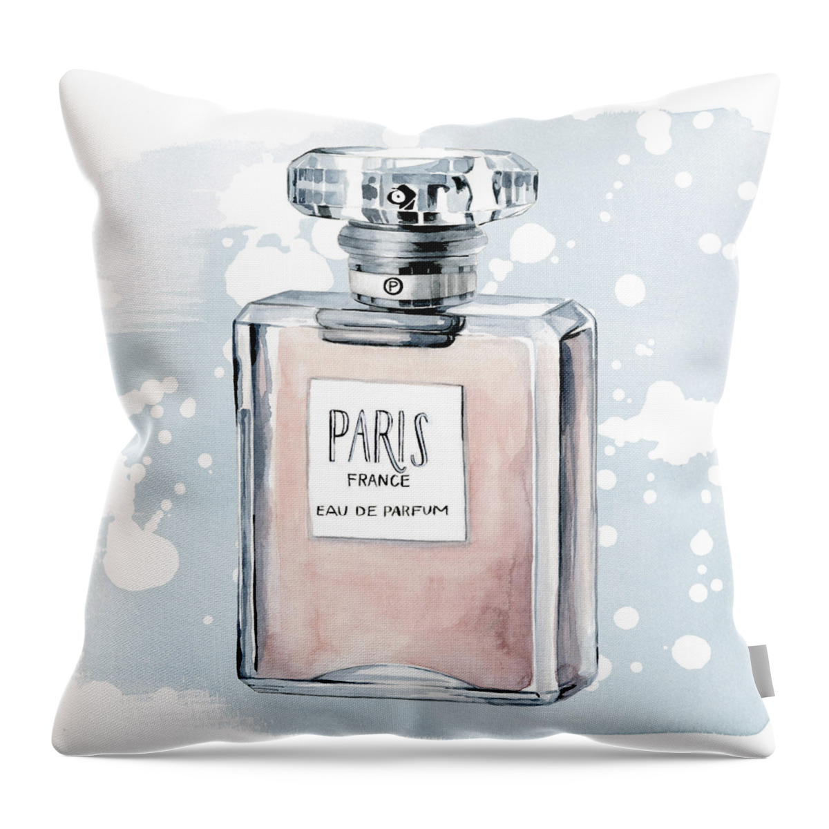 Fashion Throw Pillow featuring the painting Parfum I #2 by Grace Popp