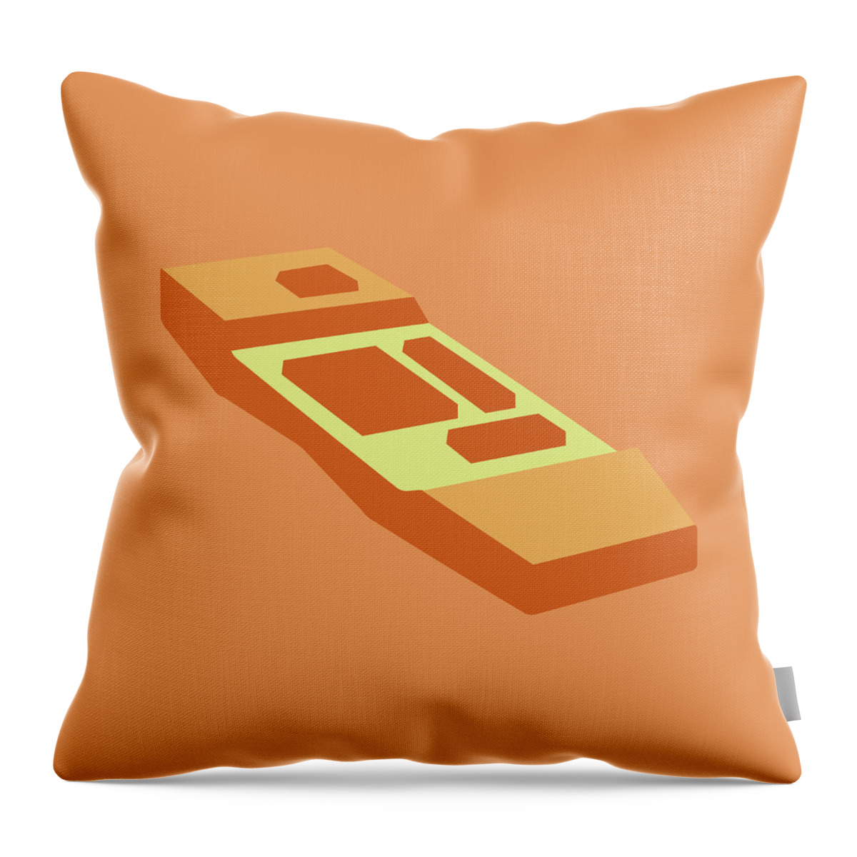 Audio Throw Pillow featuring the drawing Remote Control #2 by CSA Images