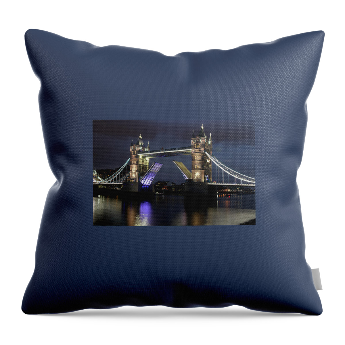 Tower Bridge In London Throw Pillow featuring the photograph Tower Bridge in London #2 by Greg Smith