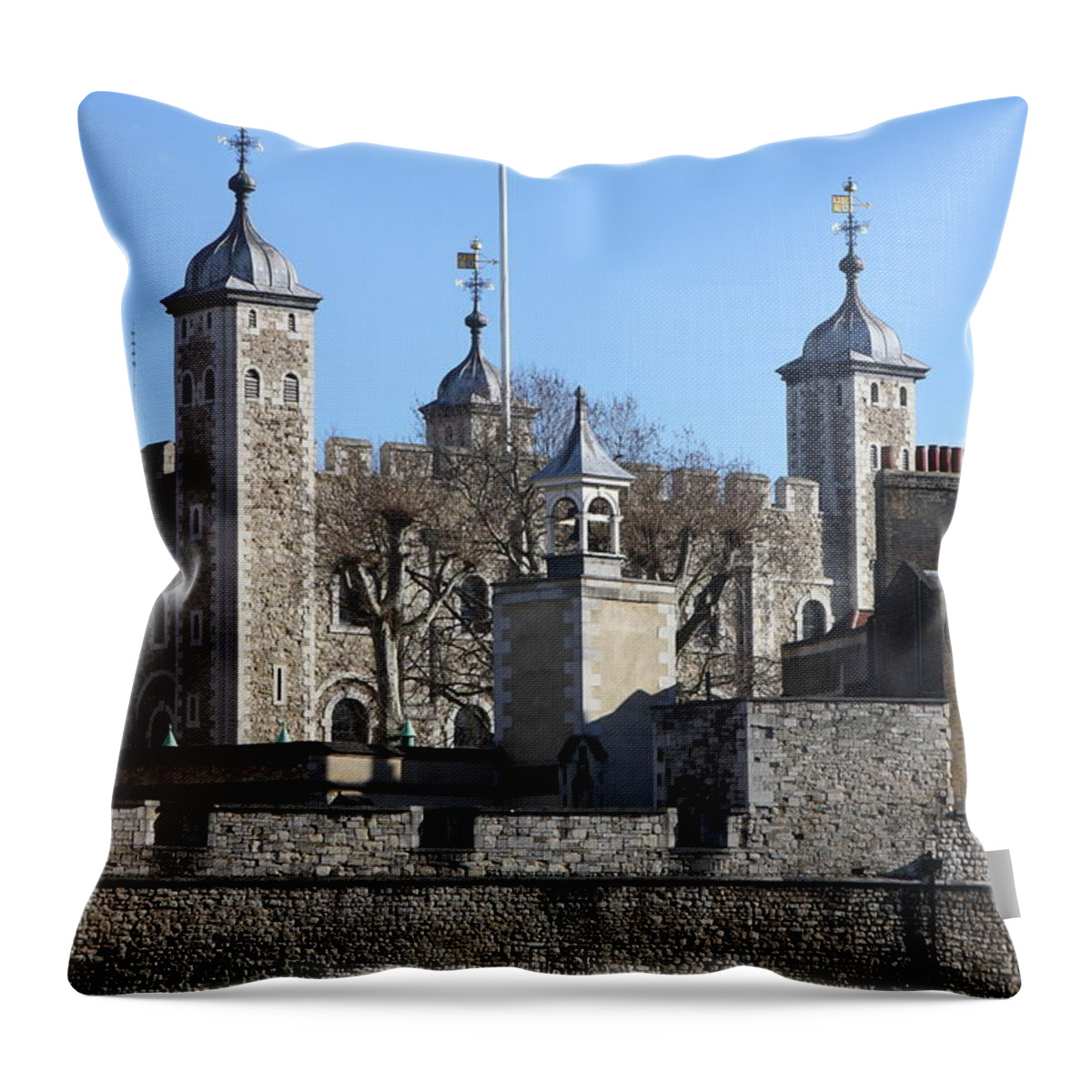 Tower Throw Pillow featuring the photograph Tower of London #2 by Aidan Moran