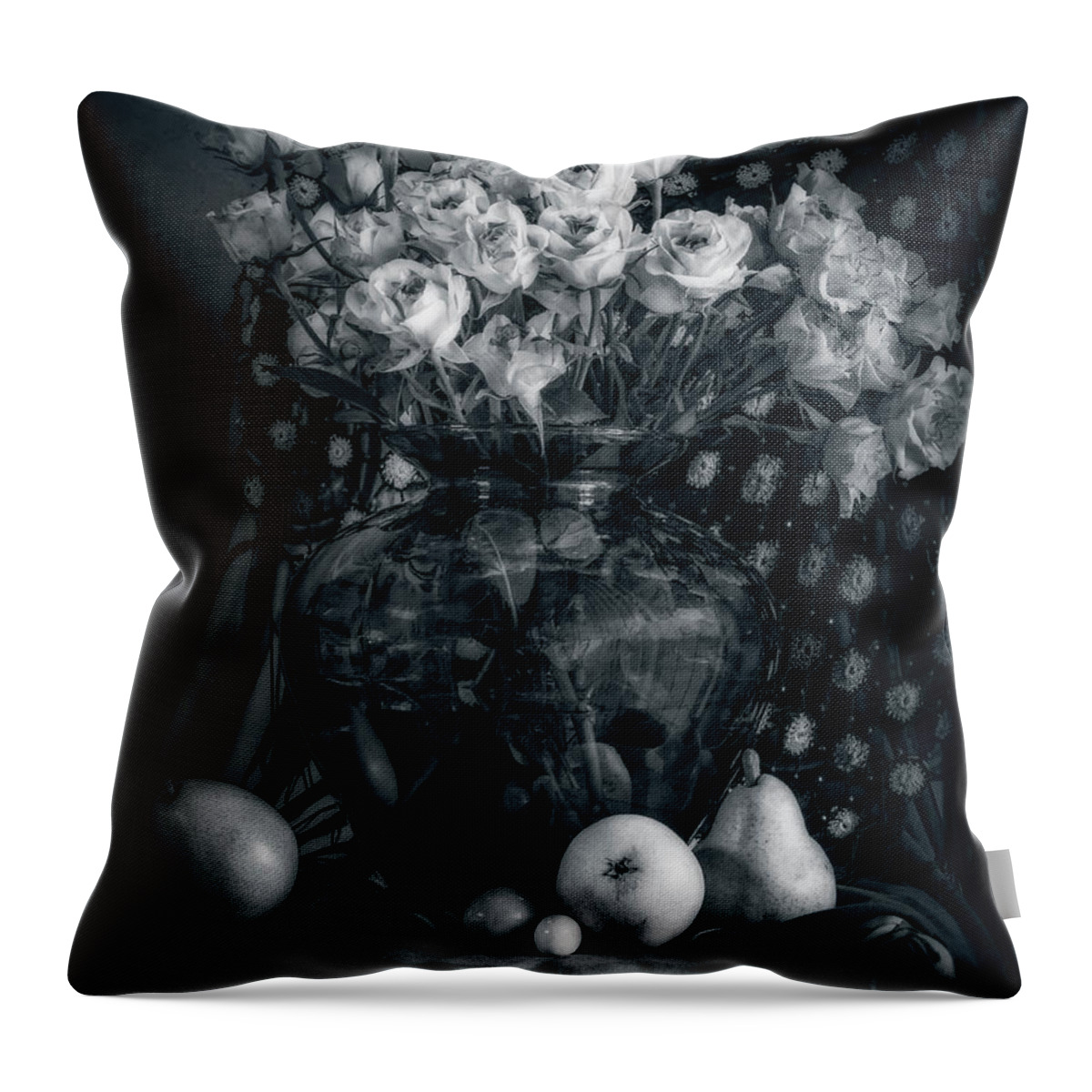 Vintage Throw Pillow featuring the photograph Vintage Roses #1 by Sandra Selle Rodriguez