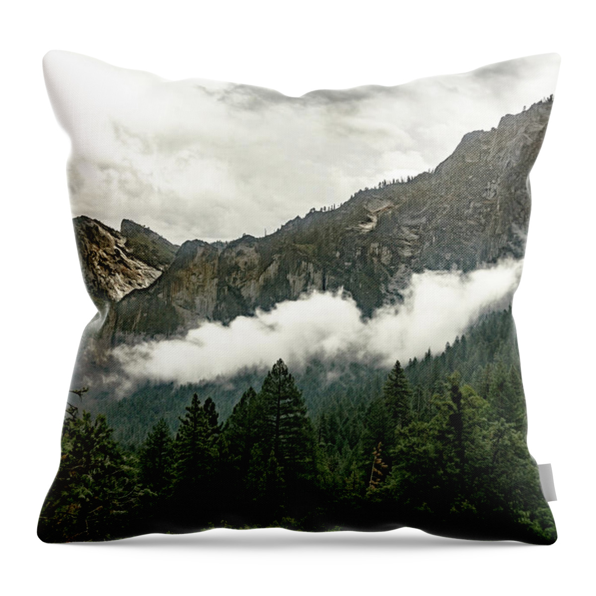 Skyline Throw Pillow featuring the photograph Yosemite Valley 8 by Silvia Marcoschamer