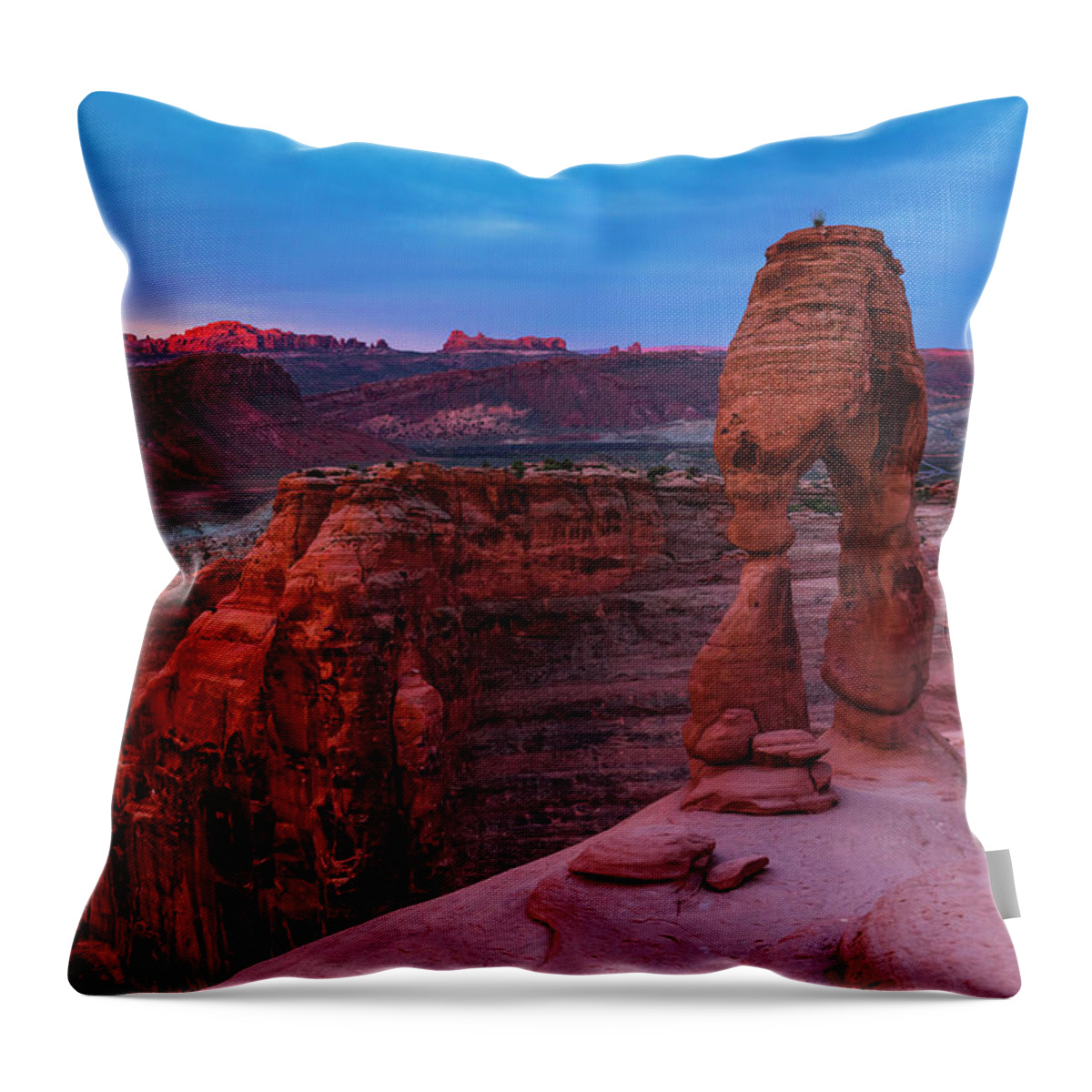 Estock Throw Pillow featuring the digital art Arches National Park, Utah #3 by Maurizio Rellini