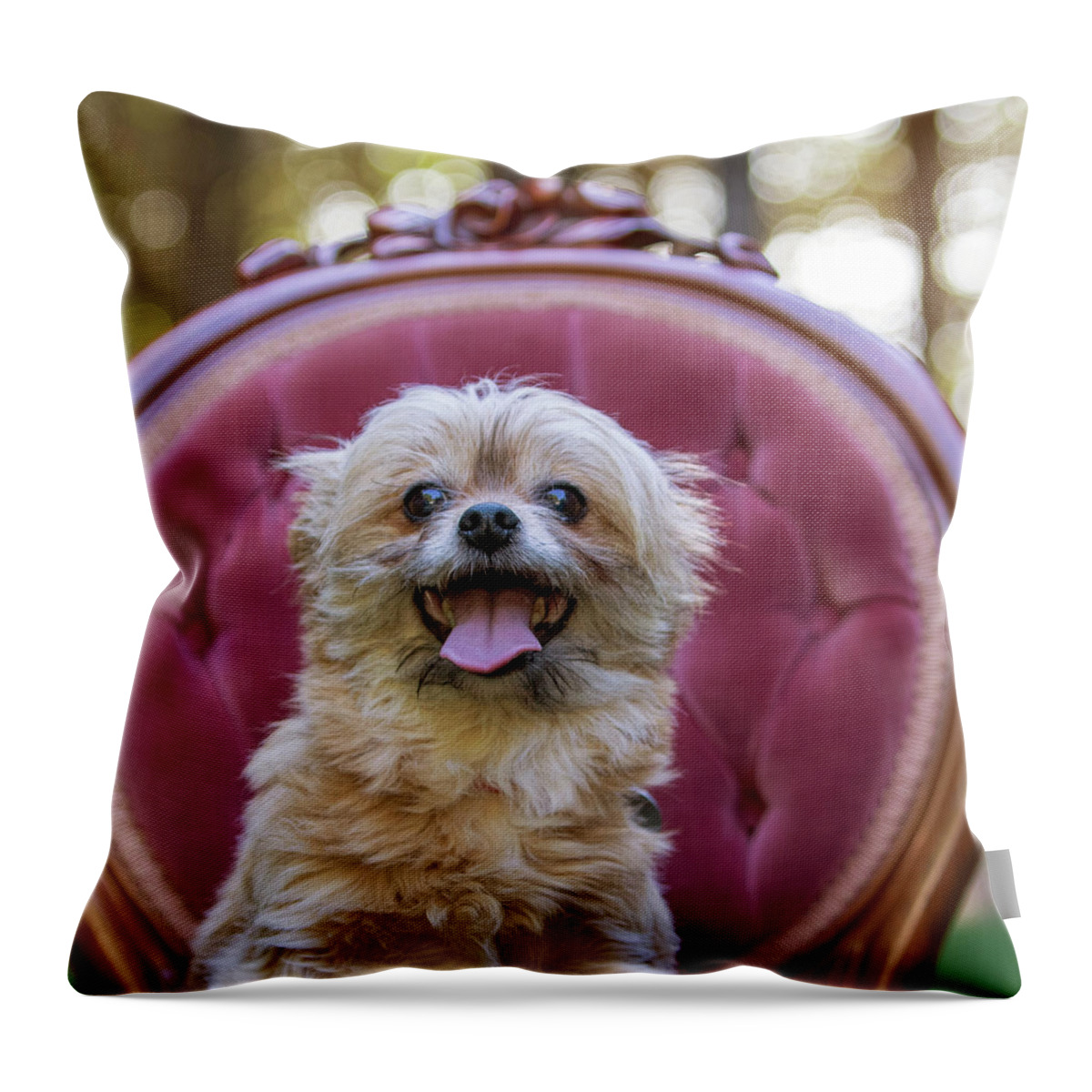  Throw Pillow featuring the photograph 3- Four Littles Square by Rebecca Cozart