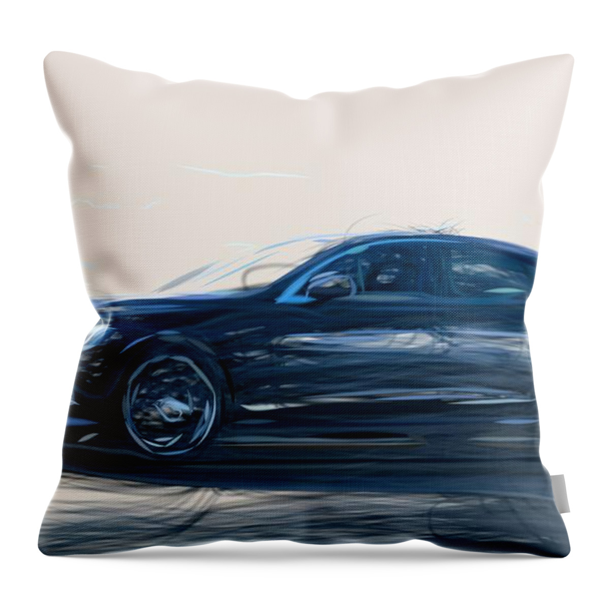 Volvo Throw Pillow featuring the digital art Volvo S90 Drawing #4 by CarsToon Concept