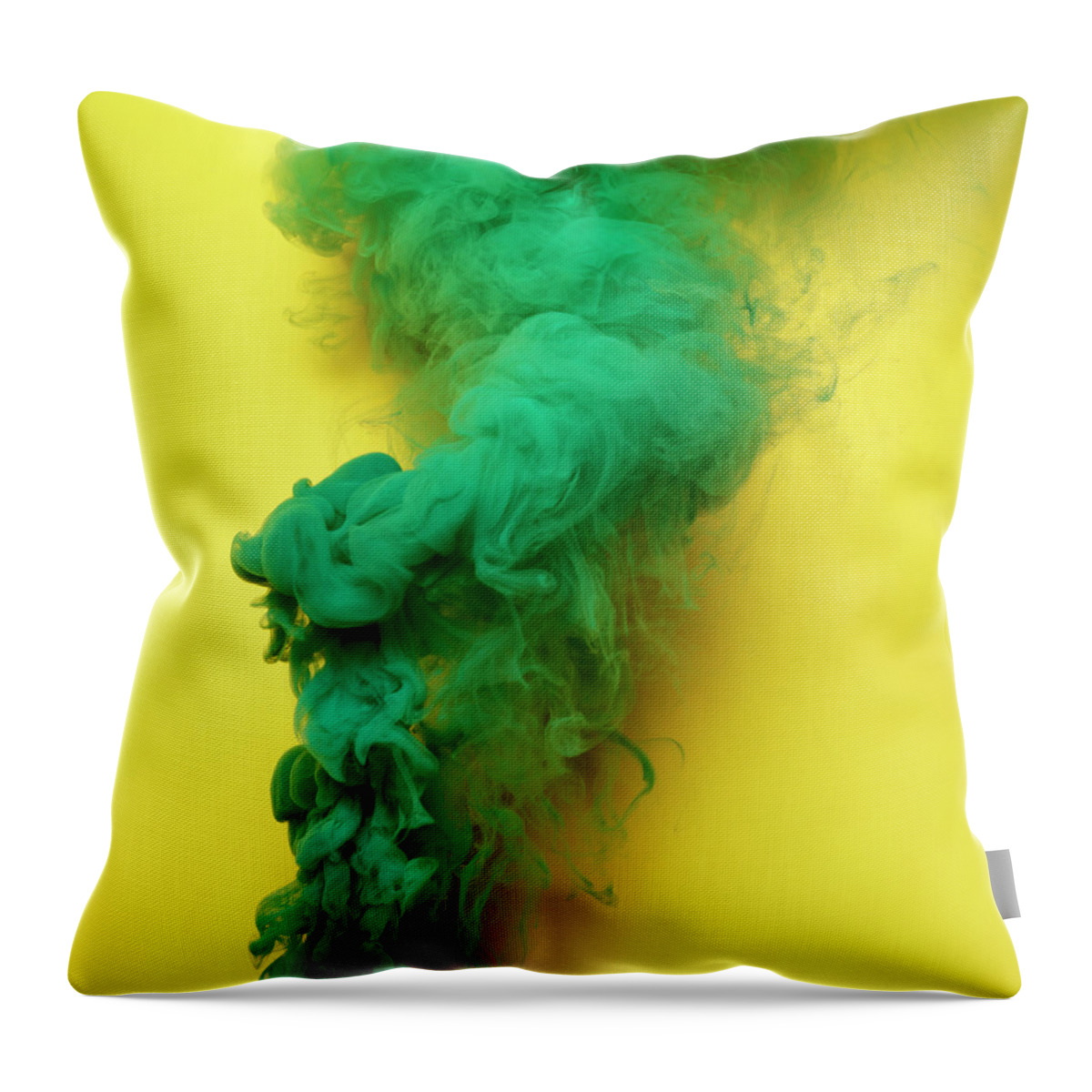 Motion Throw Pillow featuring the photograph Colored Smoke #30 by Henrik Sorensen