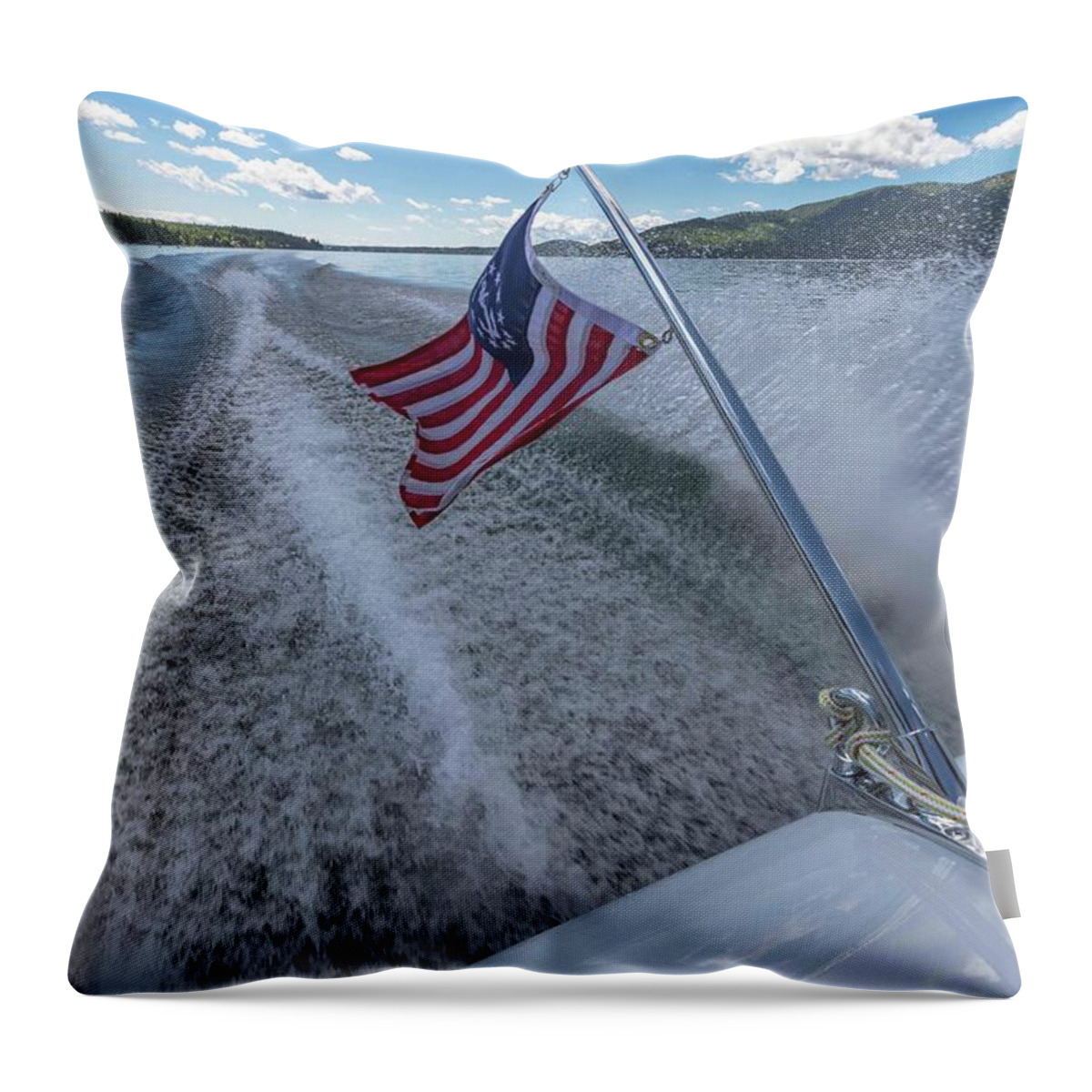 Boat Throw Pillow featuring the photograph 364 by Steven Lapkin