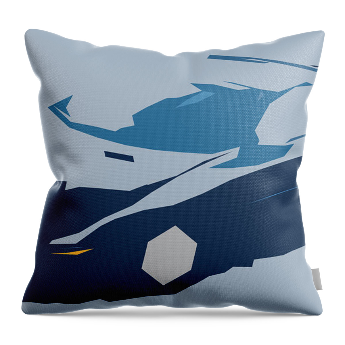 Car Throw Pillow featuring the digital art Chevrolet Camaro SS Abstract Design #4 by CarsToon Concept