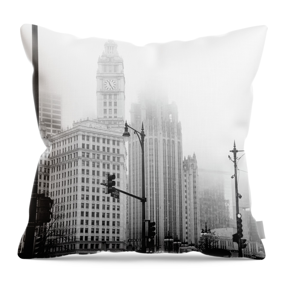 Architecture Throw Pillow featuring the photograph Chicago #4 by Juli Scalzi