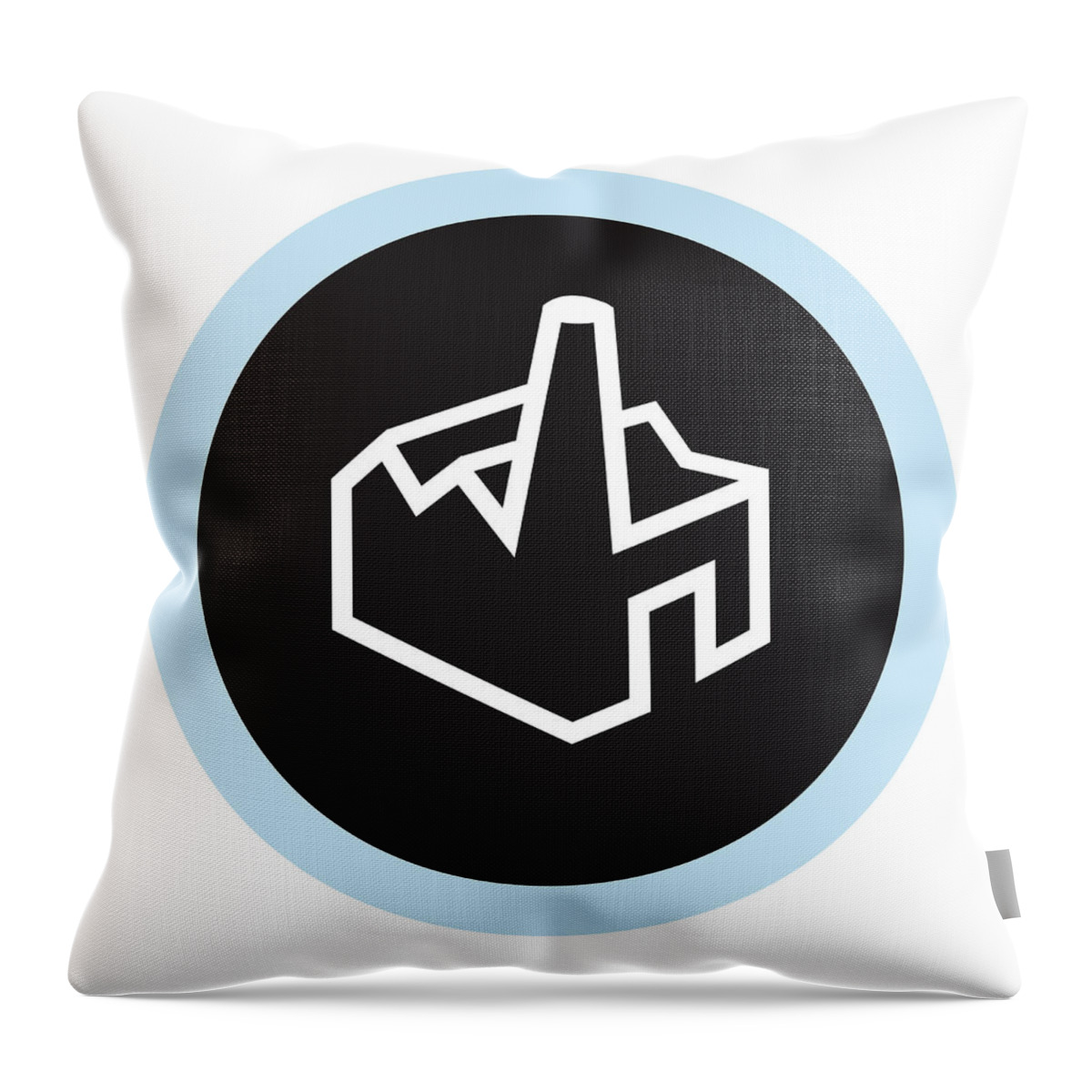 Architecture Throw Pillow featuring the drawing Factory #4 by CSA Images