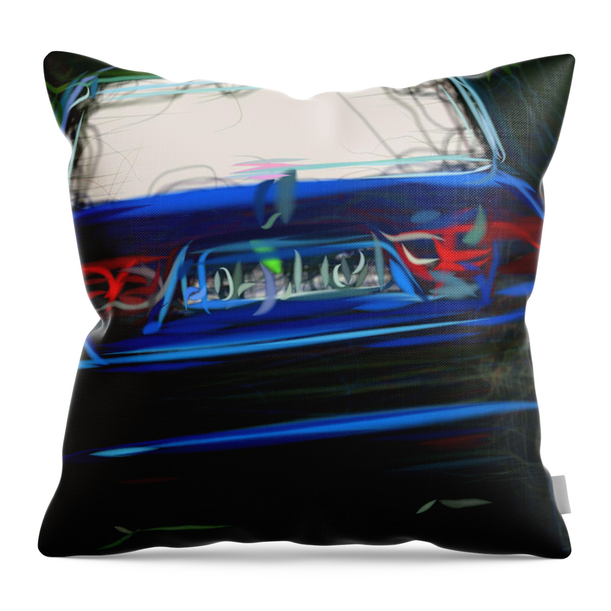 Honda Throw Pillow featuring the digital art Honda Accord Ictdi Drawing #4 by CarsToon Concept