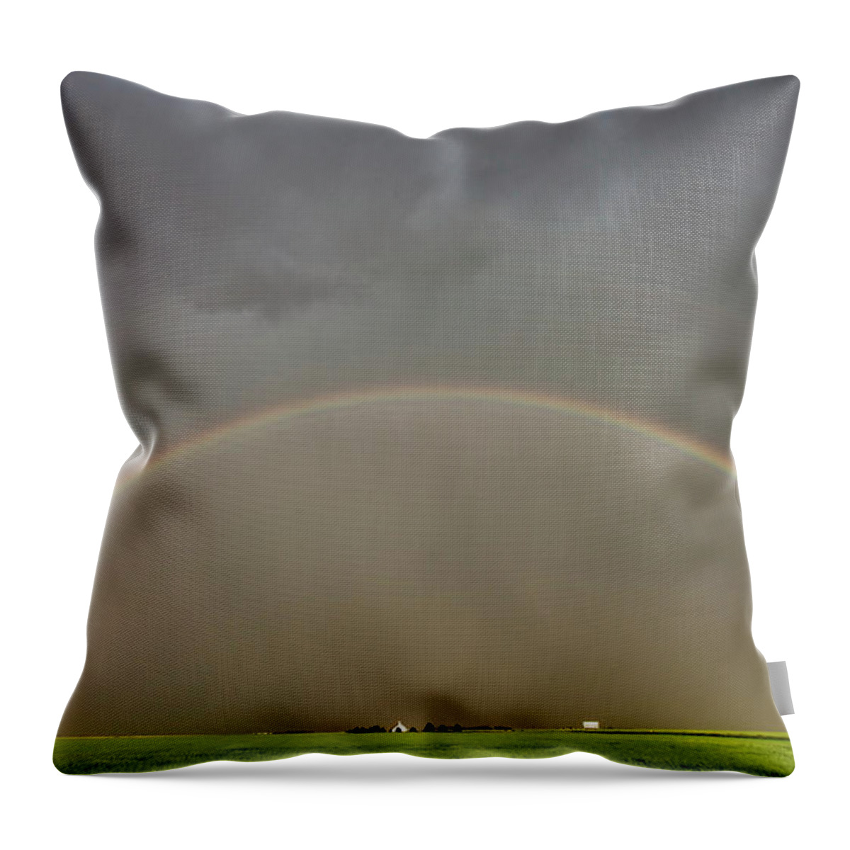 Storm Throw Pillow featuring the photograph Prairie Storm Clouds Canada #46 by Mark Duffy