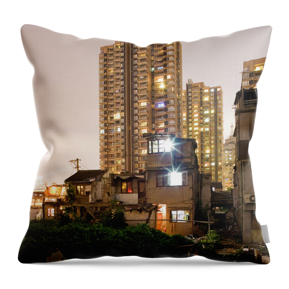 Outdoors Throw Pillow featuring the photograph Shanghai #5 by Arnd Dewald