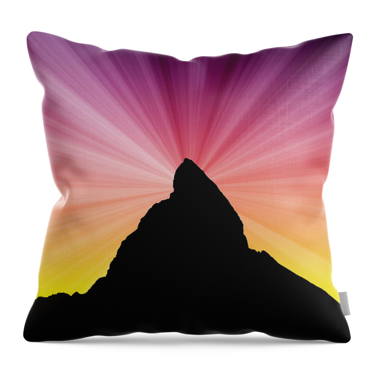Scenics Throw Pillow featuring the photograph Matterhorn #6 by Raimund Linke