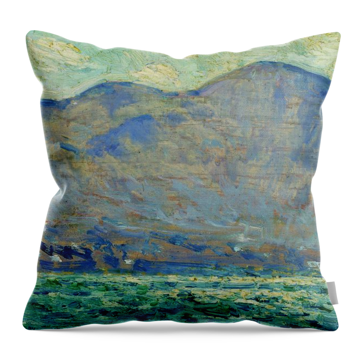 Impressionism Throw Pillow featuring the painting Mt. Beacon At Newburgh by Childe Hassam