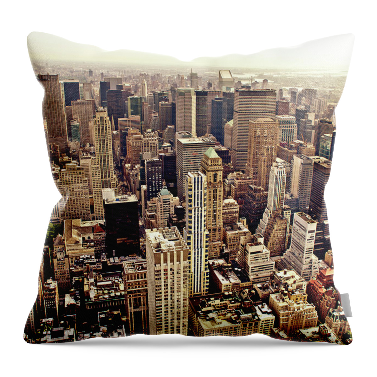 Tranquility Throw Pillow featuring the photograph New York City #6 by Vivienne Gucwa