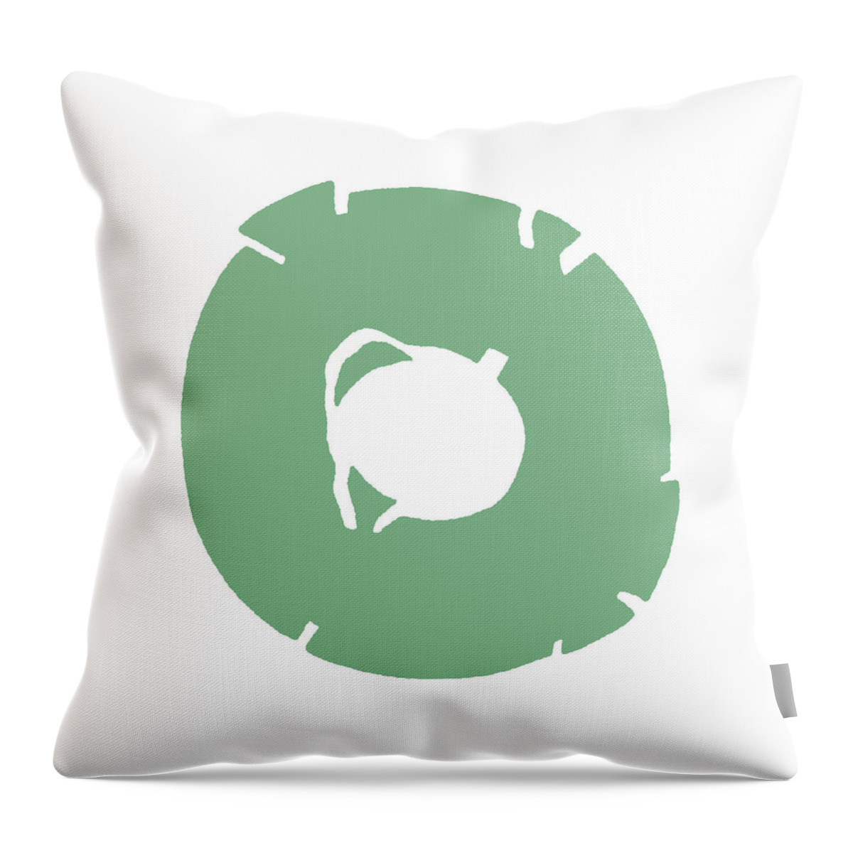 0 Throw Pillow featuring the drawing 0 #7 by CSA Images