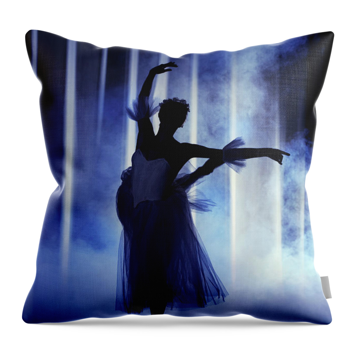 Ballet Dancer Throw Pillow featuring the photograph Classical Dancer #7 by Oleg66