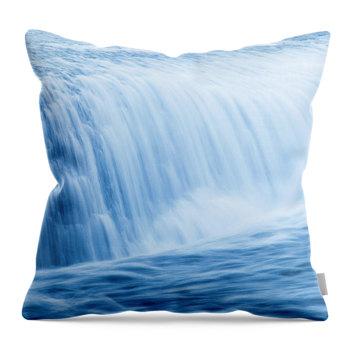 Scenics Throw Pillow featuring the photograph Cascading Water #8 by Ooyoo