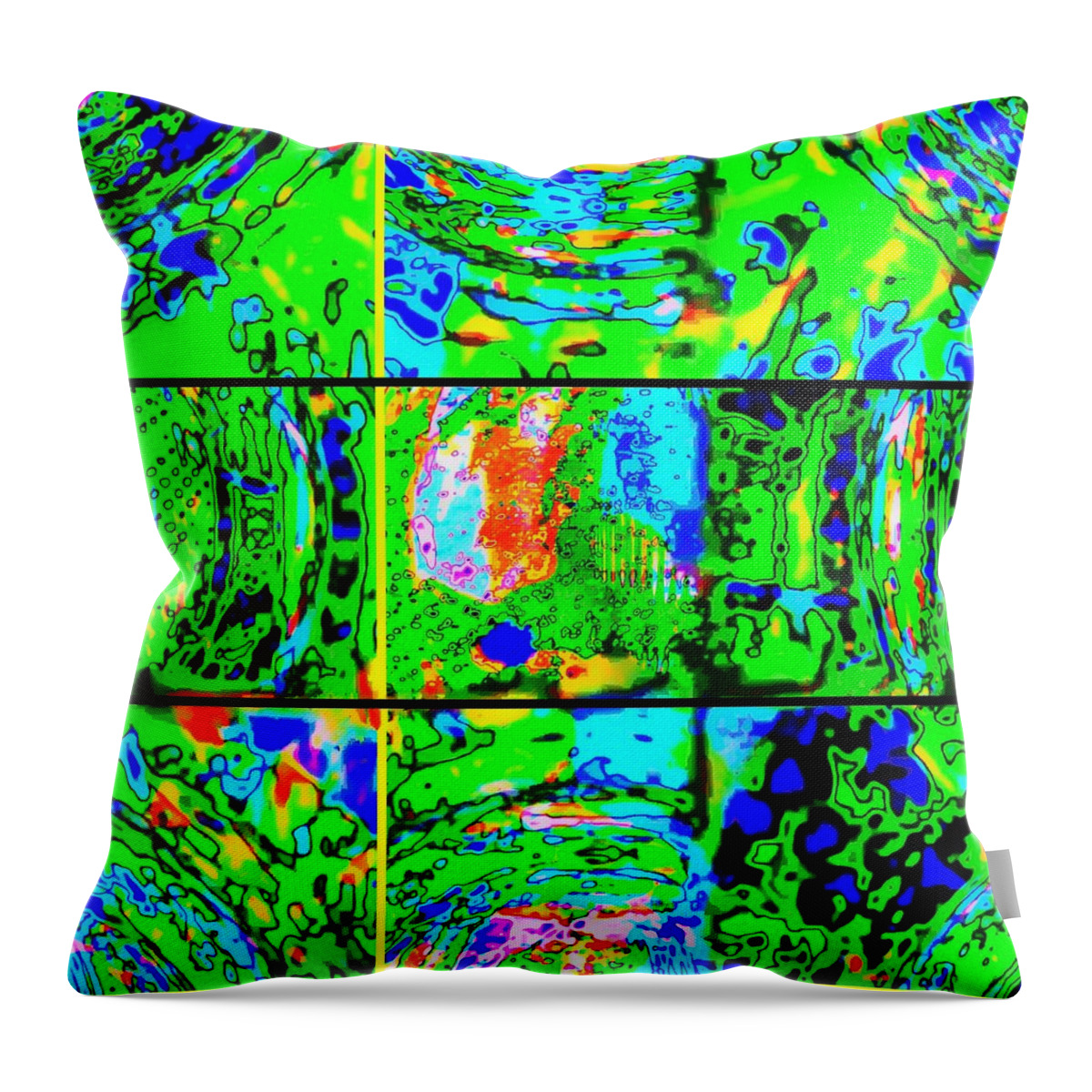 9 Coasters Throw Pillow featuring the digital art 9 Coasters by Scott S Baker