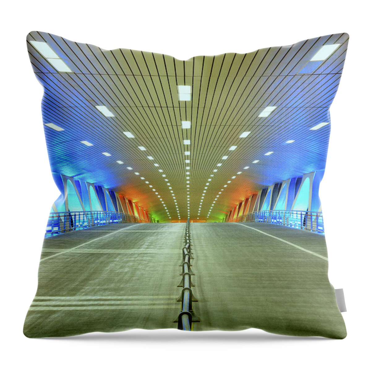 Tranquility Throw Pillow featuring the photograph A Journey To The Future by Wei Fang