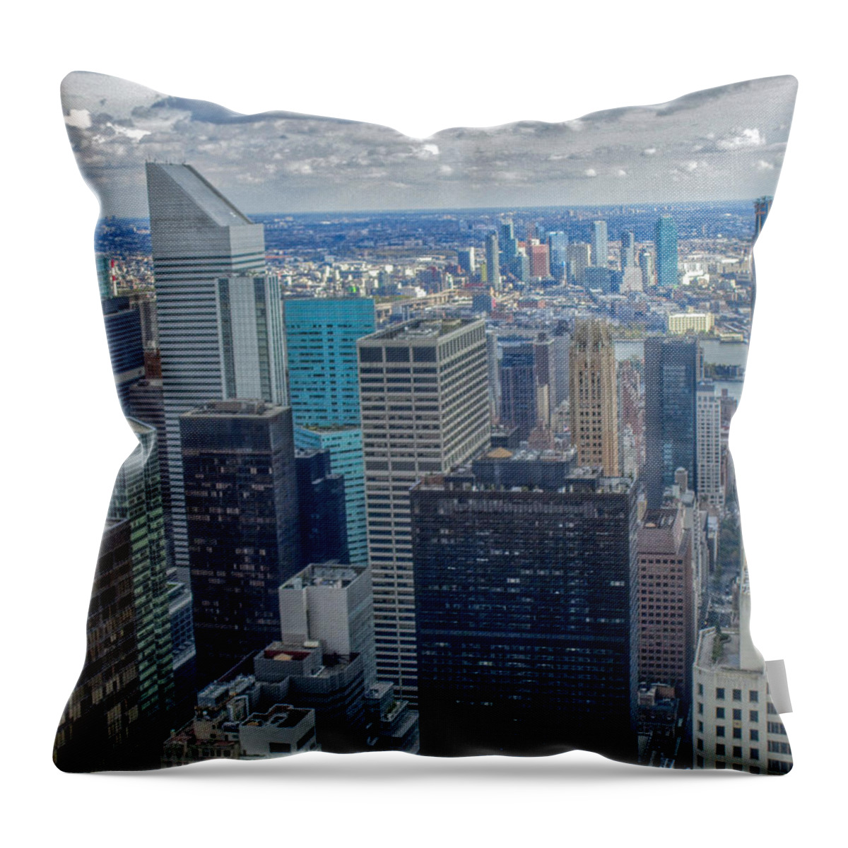  Throw Pillow featuring the photograph A New York State of Mind by Jack Wilson