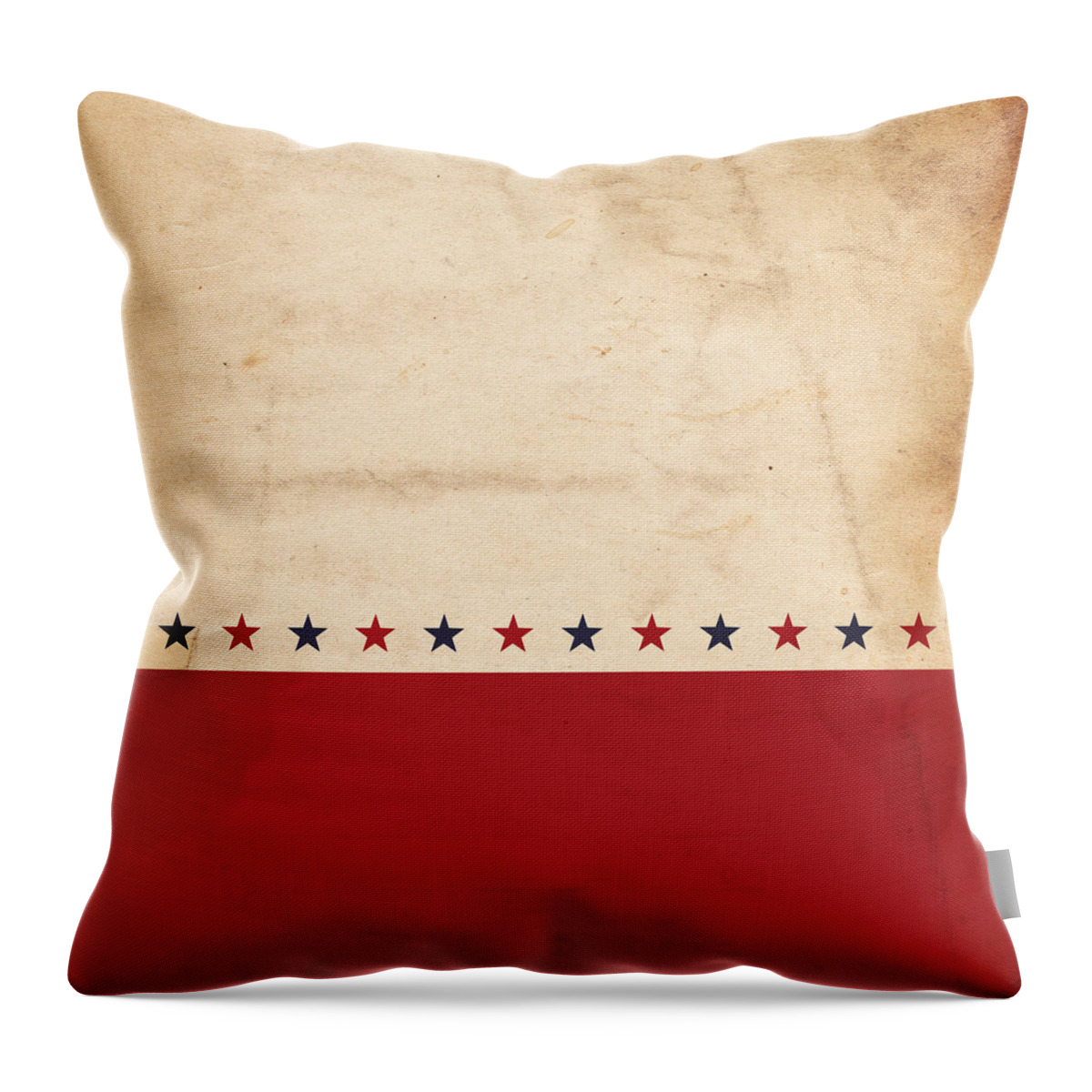 Holiday Throw Pillow featuring the photograph A Patriotic, Vintage Design With Stars by Nic taylor